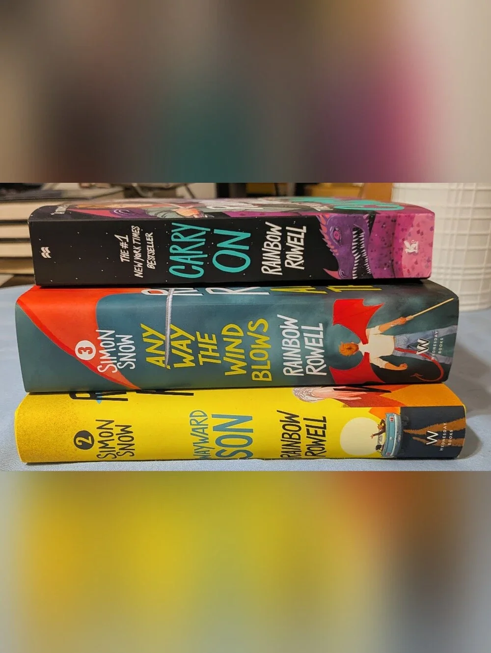 Rainbow Rowell Complete Simon Snow Trilogy Carry On Wayward Son Any Way The Wind